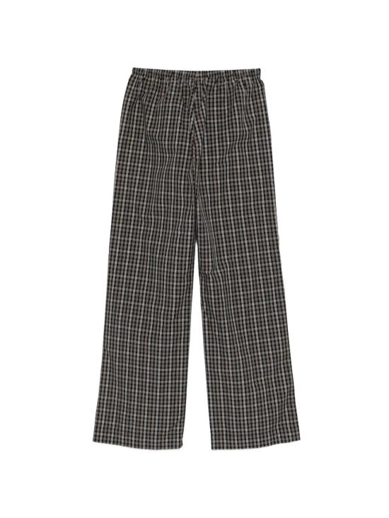 26SS 로에 스트레이트 팬츠 418 30 110 988 520 BLACK BROWN CHECK - ROHE