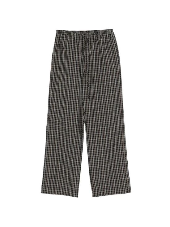 26SS 로에 스트레이트 팬츠 418 30 110 988 520 BLACK BROWN CHECK - ROHE