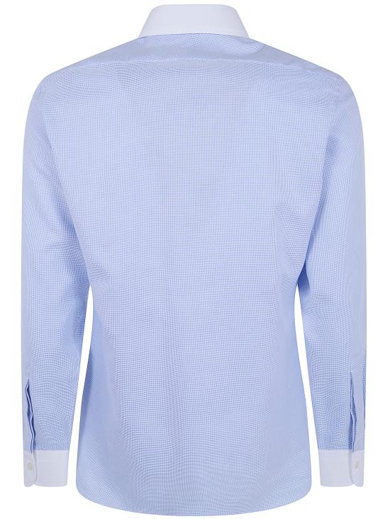 26SS 톰포드 긴팔 셔츠 HLBA04 C0020 WHITE LIGHT BLUE - TOMFORD