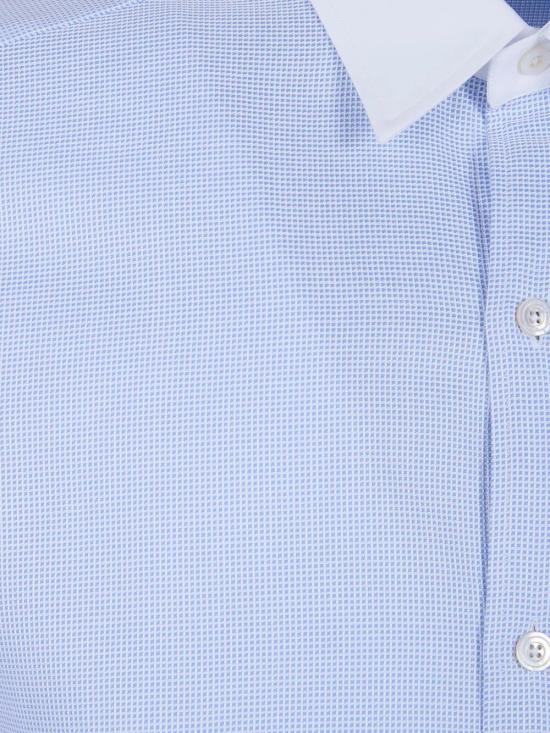 26SS 톰포드 긴팔 셔츠 HLBA04 C0020 WHITE LIGHT BLUE - TOMFORD