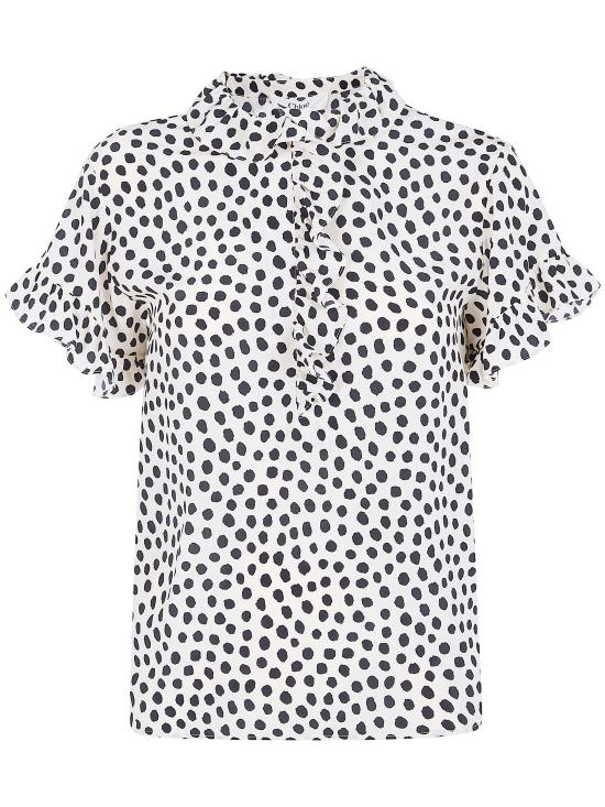 26SS 끌로에 셔츠 CH26SHT33306 94Q BEIGE BLACK 1 - CHLOE