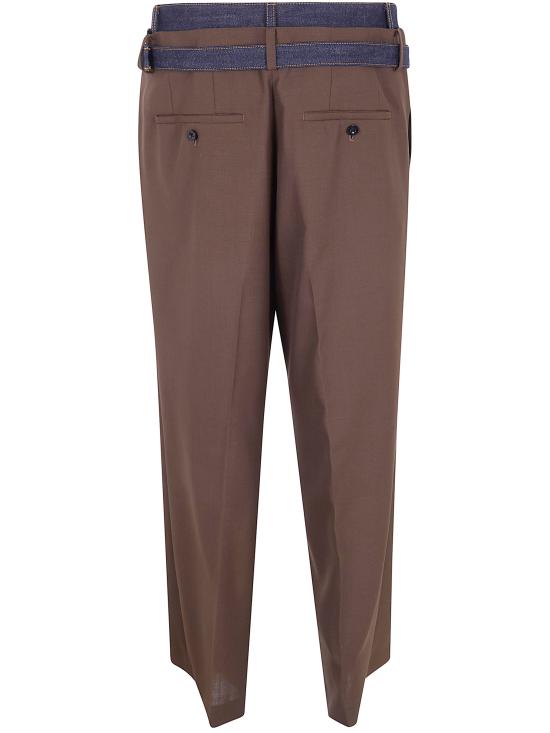 26SS 사카이 스트레이트 팬츠 26 03903M 633 BROWN INDIGO - SACAI