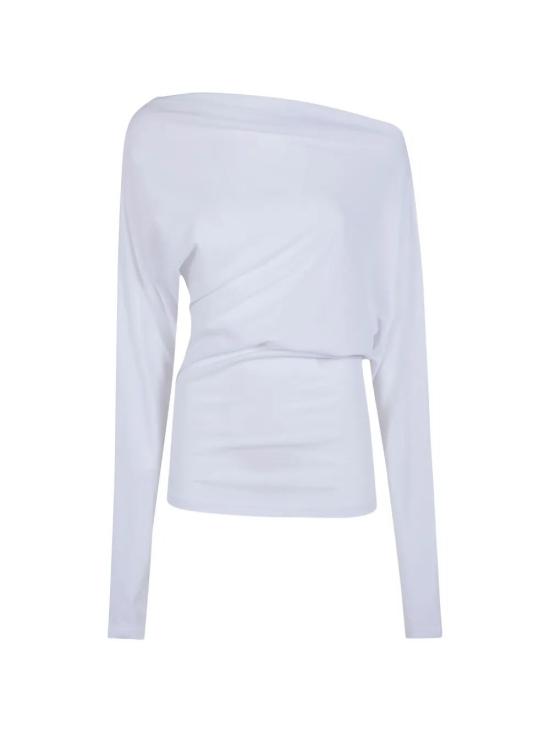 26SS 앤 드뮐미스터 긴팔 티셔츠 B0013815 FA045 001 WHITE - ANN DEMEULEMEESTER