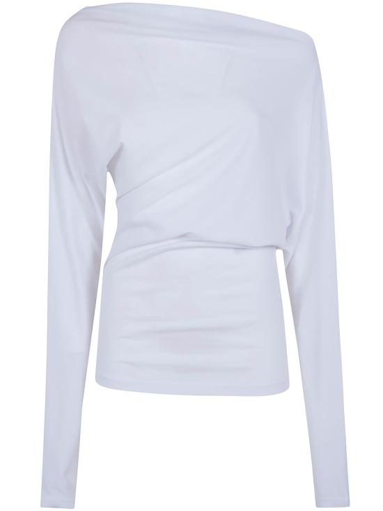 26SS 앤 드뮐미스터 긴팔 티셔츠 B0013815 FA045 001 WHITE