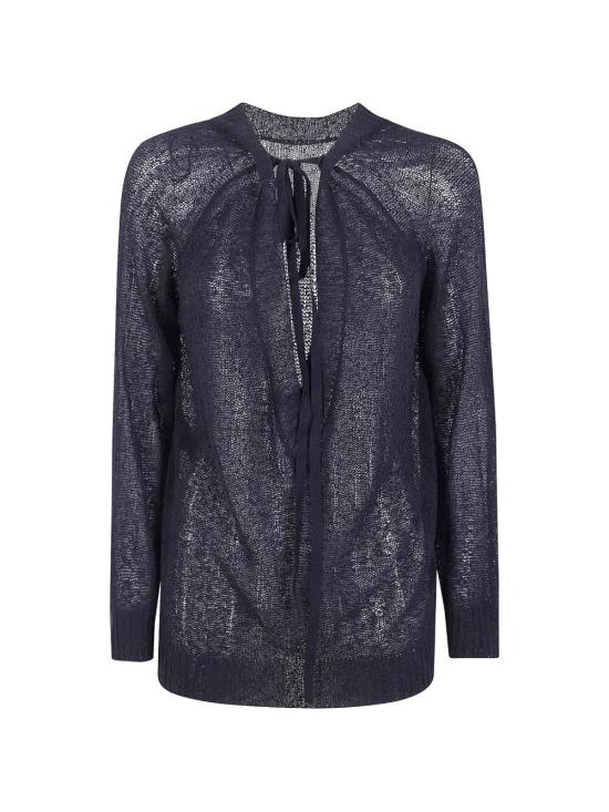 26SS 앤 드뮐미스터 스웨터 B0013758 KN084 099 BLACK - ANN DEMEULEMEESTER