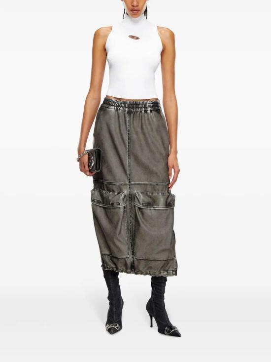 26SS 디젤 M 오네르백스 리브드 니트 슬리브리스 터틀넥 A130200DLAX 100 - DIESEL