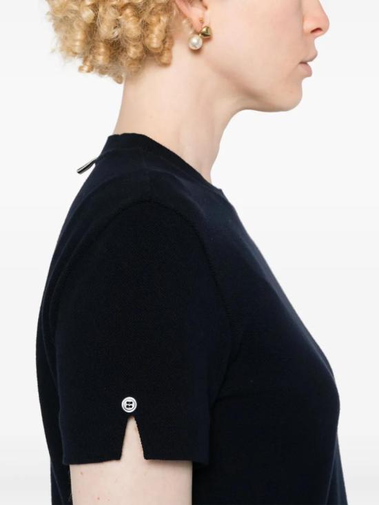 26SS 톰브라운 코튼 피케 티셔츠 FJS193AJ0185 NAVY 415 - THOM BROWNE