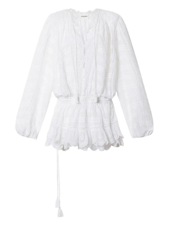 26SS 이자벨마랑에뚜왈 숏 원피스 RO0952FA D1J05E 20WH WHITE