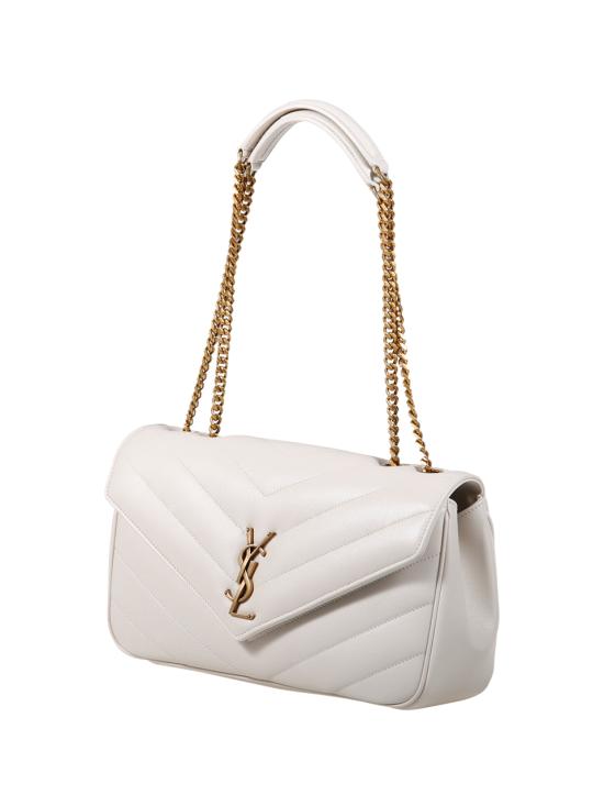 26SS 생로랑 루루 마틀라세 램스킨 미디움 숄더백 801439 AAEAX 9207 CREMA SOFT - SAINT LAURENT