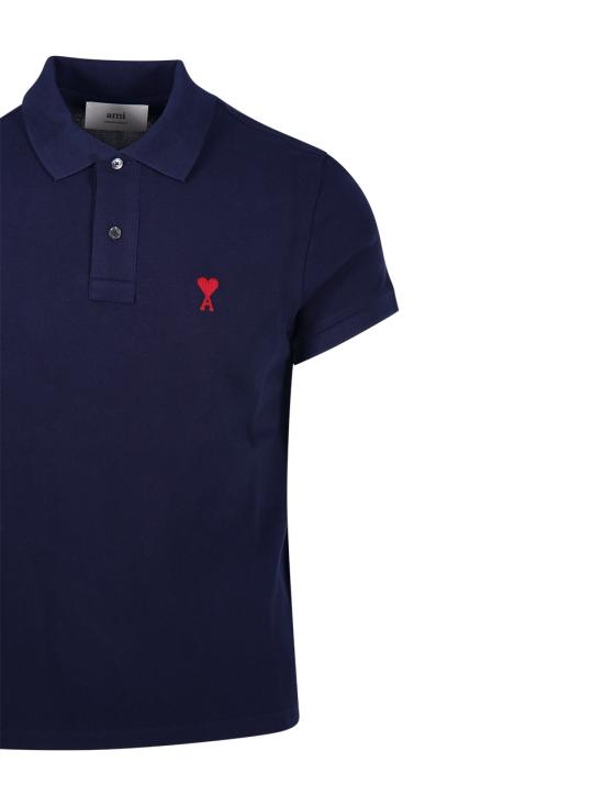 26SS 아미 폴로 티셔츠 BFUPL001 760 430 NIGHT BLUE - AMI