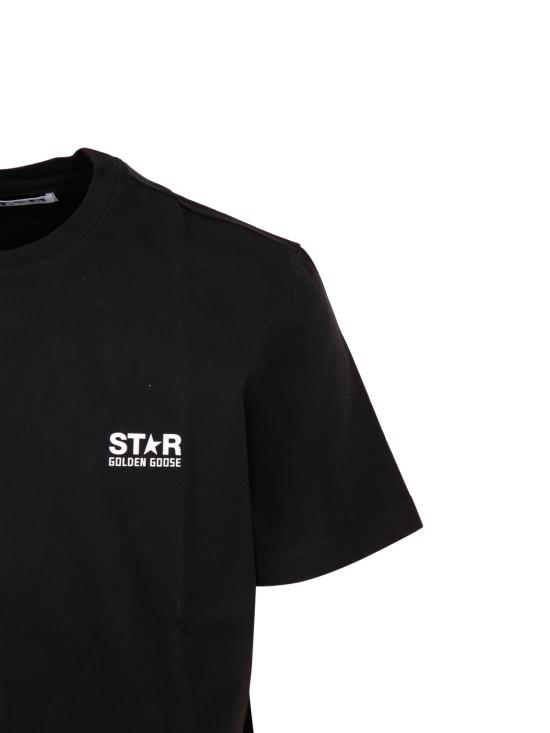 26SS 골든구스 반팔 티셔츠 GMP01220 P000879 80203 BLACK WHITE - GOLDEN GOOSE