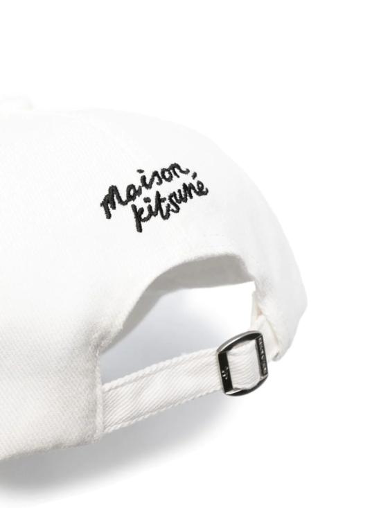 26SS 메종키츠네 라지 폭스 헤드 6P 캡 MM06103WW0096 P100 WHITE - MAISON KITSUNE