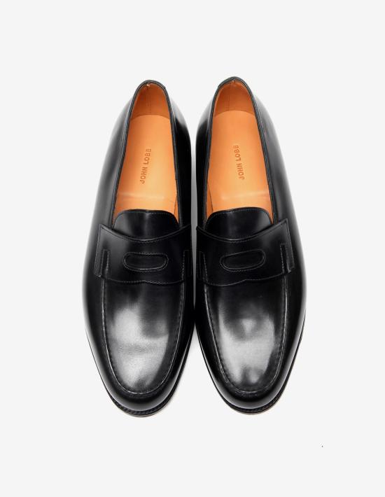 26SS 존롭 로퍼 LOPEZ CALF E 1R BLACK - JOHN LOBB