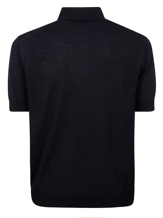 26SS 필리포 드 로렌티스 폴로 티셔츠 PL1MC CR14R 890 NAVY - FILIPPO DE LAURENTIIS