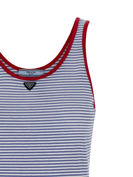 26SS 프라다 민소매 티셔츠 39659SOOO186HF0X36 Light Blue - PRADA