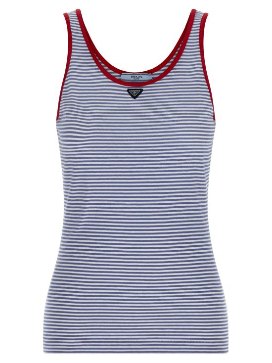 26SS 프라다 민소매 티셔츠 39659SOOO186HF0X36 Light Blue