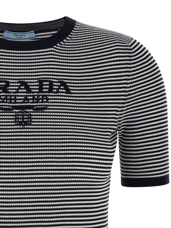 26SS 프라다 반팔 티셔츠 P24T1FSWMO19BVF022X Blue - PRADA