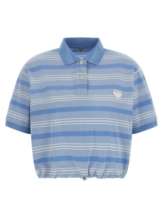 26SS 프라다 폴로 티셔츠 39609SOOO188QF0076 Light Blue