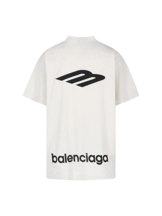 26SS 발렌시아가 3B 스포츠 아이콘 오버사이즈 티셔츠 850345 TTVK59054 White - BALENCIAGA