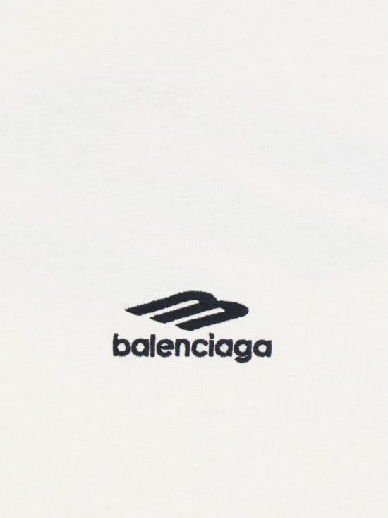 26SS 발렌시아가 3B 스포츠 아이콘 오버사이즈 티셔츠 850345 TTVK59054 White - BALENCIAGA