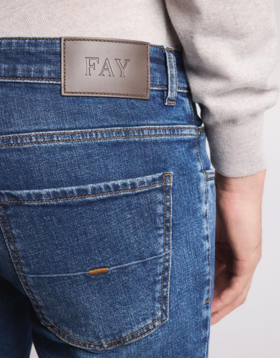 25FW 페이 데님 팬츠 NTM8251196LUORU607 Blue - FAY