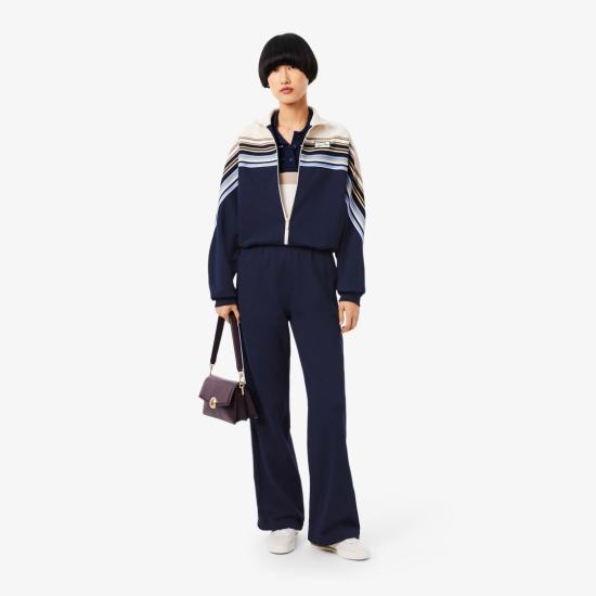 25FW 라코스테 스트레이트 팬츠 XF5250166 Blue - LACOSTE