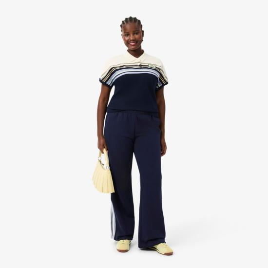 25FW 라코스테 스트레이트 팬츠 XF5250166 Blue - LACOSTE