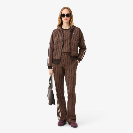 25FW 라코스테 후드 티셔츠 SF76069I4 Brown - LACOSTE