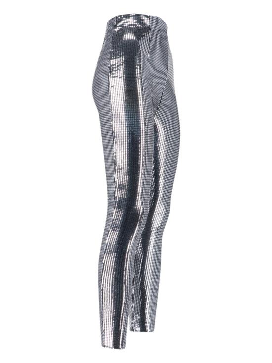 26SS MM6 메종마르지엘라 메탈릭 레깅스 S52KA0560 S23734905 Silver - MM6 MAISON MARGIELA