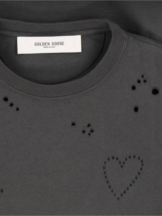 26SS 골든구스 반팔 티셔츠 GMP01220 P00236360318 Grey - GOLDEN GOOSE
