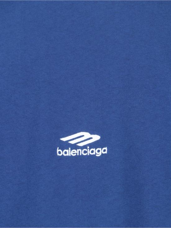 26SS 발렌시아가 3B 스포츠 아이콘 오버사이즈 티셔츠 850345 TTVK57740 Blue - BALENCIAGA