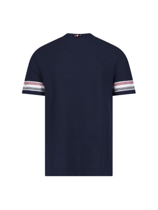  톰브라운 반팔 티셔츠 MJS204A J0046415 Blue - THOM BROWNE