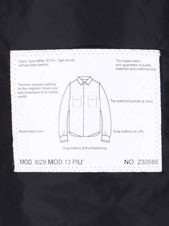 26SS 아스페시 자켓 I029 796196241 Black - ASPESI