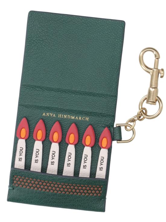 26SS 안야힌드마치 키링 205511MIDNIGHT GREEN - ANYA HINDMARCH