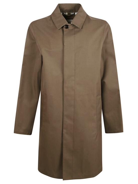 25FW 버버리 미드 렝스 본딩 개버딘 카 코트 8110194 C1764 Brown