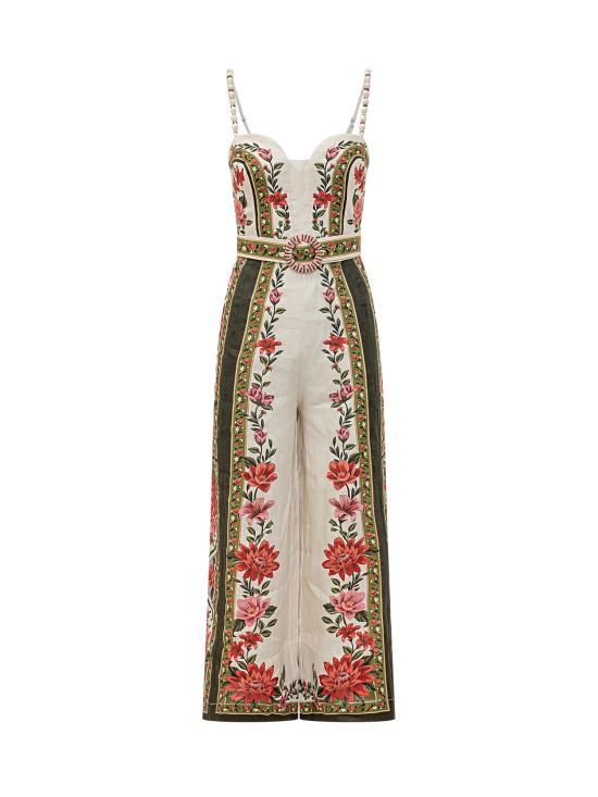 26SS 팜 리오 점프수트 344883 26106 FLORAL PAULA BLACK