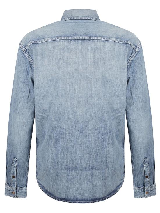 25FW 생로랑 데님 셔츠 823437Y14MJ4248 Blue - SAINT LAURENT