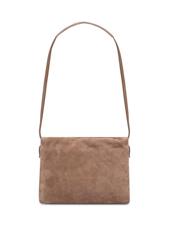 26SS 브루넬로 쿠치넬리 스웨이드 BC 듀오 파우치 백 MBDLD2808 C2767 ANTILOPE