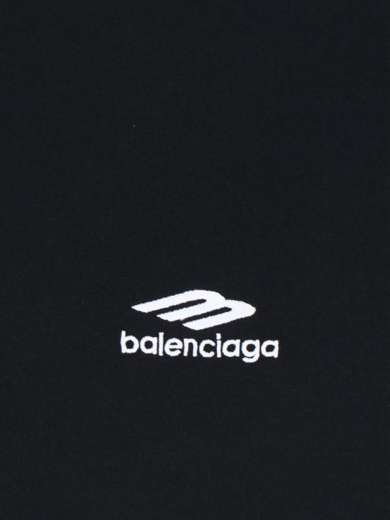 26SS 발렌시아가 3B 스포츠 아이콘 오버사이즈 티셔츠 850345 TTVK59034 Black - BALENCIAGA