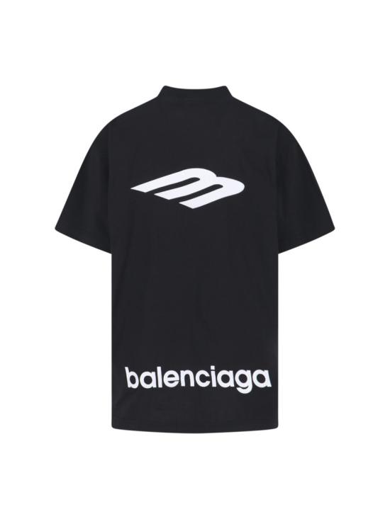 26SS 발렌시아가 3B 스포츠 아이콘 오버사이즈 티셔츠 850345 TTVK59034 Black - BALENCIAGA