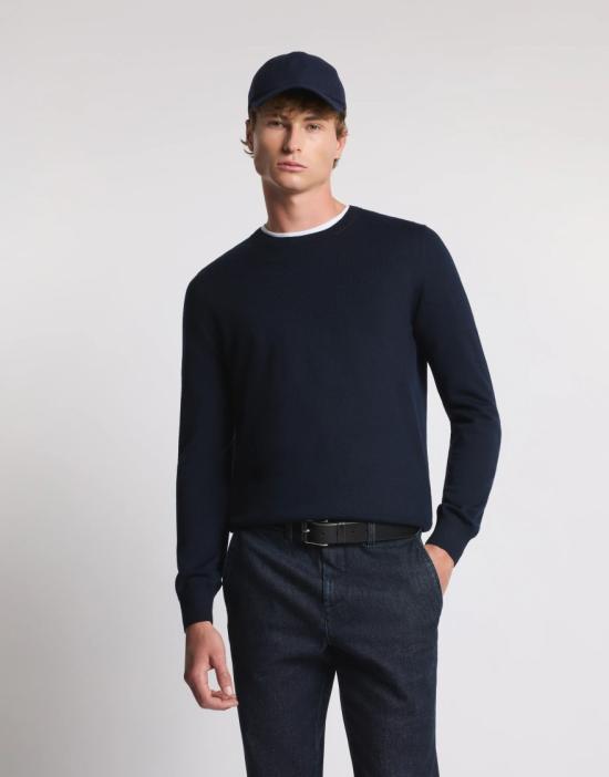 25FW 페이 스웨터 NMMC1512420CQTU807 Blue - FAY