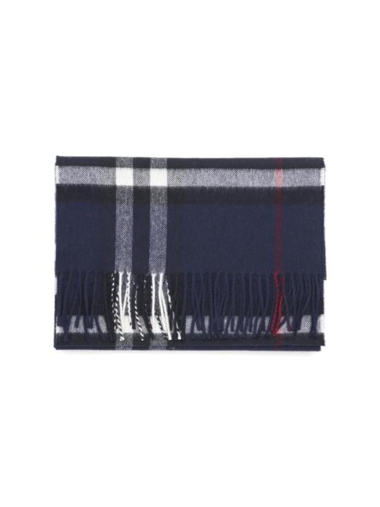 26SS 버버리 체크 캐시미어 머플러 8112641A1249 Blue - BURBERRY