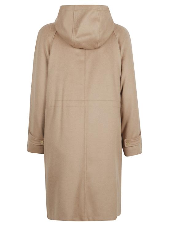 25FW 막스마라 네추럴 퀄티드 울 파카 2526036012600 006 Brown - MAX MARA