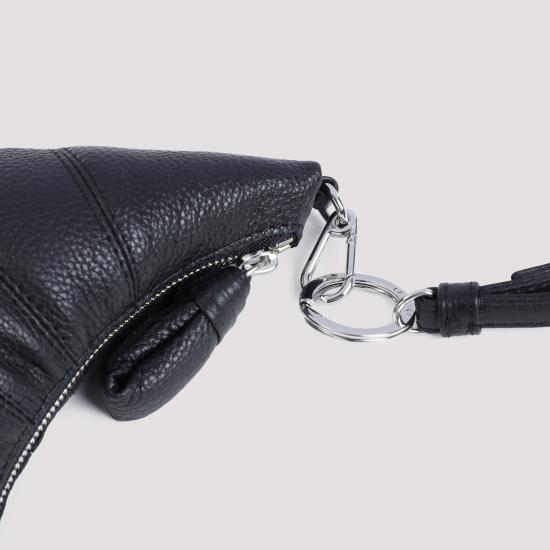 26SS 르메르 크루아상 코인 퍼스 크로스바디 소프트 그레인드 레더  SL0054 LL0018 BK999 BLACK - LEMAIRE