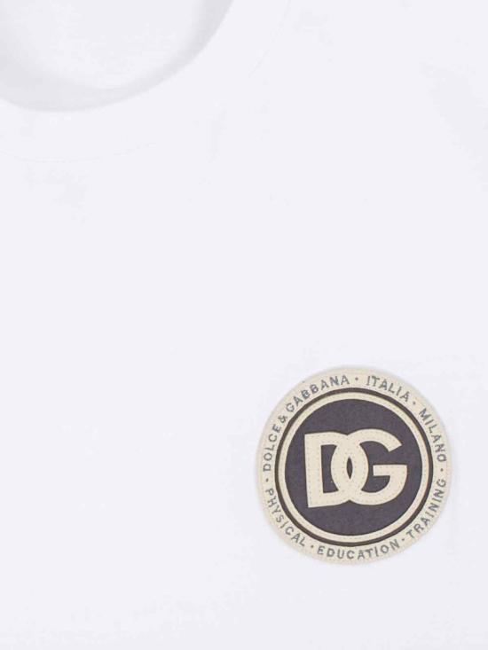 26SS 돌체앤가바나 DG 패치 코튼 티셔츠 G8PN9Z G7PZFW0800 White - DOLCE & GABBANA