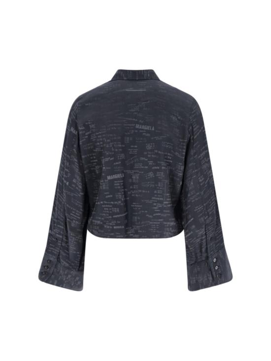 26SS MM6 메종마르지엘라 자카드 컨버터블 셔츠 S52DT0044 M35737002J Grey - MM6 MAISON MARGIELA