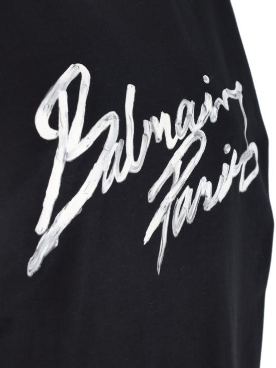 26SS 발망 반팔 티셔츠 GF1EG110BD41EAB Black - BALMAIN