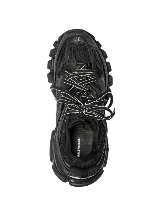 26SS 발렌시아가 트랙 레이스업 스니커즈 542023 W1GB1 1000 BLACK - BALENCIAGA