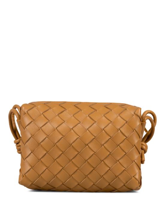 26SS 보테가베네타 미니 루프 카메라 백 723547 V1G11 9894 DK PRALINE GOLD - BOTTEGA VENETA