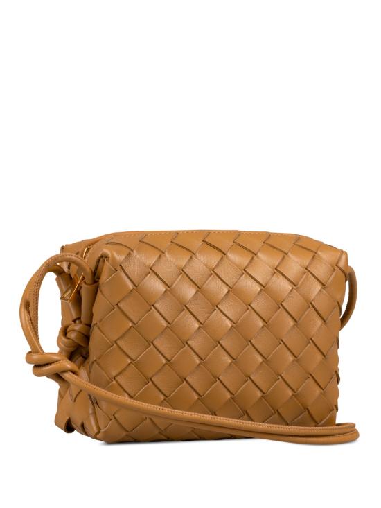 26SS 보테가베네타 미니 루프 카메라 백 723547 V1G11 9894 DK PRALINE GOLD - BOTTEGA VENETA